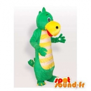 Mascotte du jour chez SPOTSOUND: Mascotte de dinosaure vert et jaune. Costume de dinosaure . Découvrez les mascottes @spotsound_mascots #mascotte #mascottes #marketing #costume #spotsound #personalisé #streetmarketing #guerillamarketing #publicité . Lien: https://www.spotsound.fr/fr/6282-mascotte-de-dinosaure-vert-et-jaune-costume-de-dinosaure.html